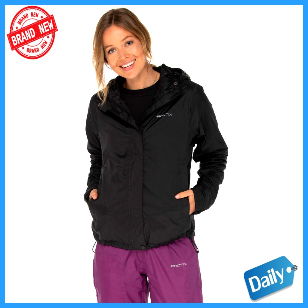 Waterproof Rain Jacket Wind Resistant Lightweight Packable Breathable Mesh Liner
